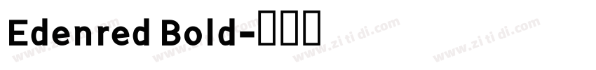 Edenred Bold字体转换